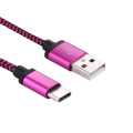 Tuff-Luv USB 3.1 Type-C to USB 2.0 Charge Cable - Pink J9_32
