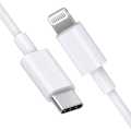 Tuff-Luv 18W Lightning to USB C 1m Cable - White M1691