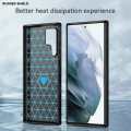 Tuff-Luv Carbon Fibre Effect Armour Case for Samsung Galaxy S22 Ultra - Black MF1013