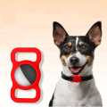 Tuff-Luv Pet Dog Collar Holder Compatible with Apple Airtag - Red MF480