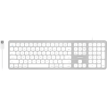 Macally Aluminum Slim USB Keyboard with 2 USB ports for Mac - MLUXKEYA