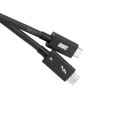OWC USB-C Cable Black 72cm OWCCBLTB4C0.7M