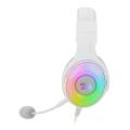 Redragon H350 Pandora Over-Ear USB Power Only /Aux Gaming Headset White RD-H350W-RGB-1