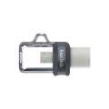 Sandisk Ultra Dual M3.0 32GB USB 3.2 Gen 1 Type-A / Black Silver and Transparent USB Flash Drive SDD
