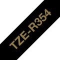 Brother TZE-R354 P-Touch Ribbon Tape Gold on Black Ribbon 24mm
