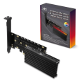 Vantec M.2 NVMe SSD PCIe X4 Adapter Card with ARGB Heat Sink UGT-M2PC12-RGB