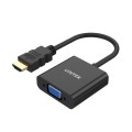 Unitek HDMI to VGA Adapter with 3.5mm for Stereo Audio Y-6333