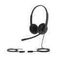 Yealink YHS34-Dual Wired Headset with QD to RJ-9 Port YHS34-DUAL