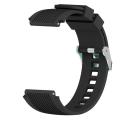 Vertical Grain Watch Band for Galaxy Watch 46mm(Black)