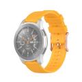 For Samsung Galaxy Watch3 45mm / Galaxy Watch 46mm 22mm Dot Texture Watch Band(Yellow)