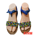 African beaded wedding sandals