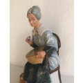 Royal Doulton - Figurine (Embroidering)