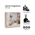 Aroma Gift Set with Glass Diffuser, Rattan Balls & Sticks, Scented Candles and Wooden Tray