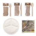 Eco Cutlery Party Pack Serviettes, and Plates - 96 Pieces