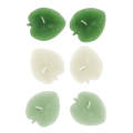 Candles in Leaf Shape - 6 Pieces