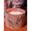 Natural Bamboo Wrapped Candle - Sandalwood Scent