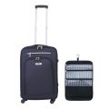 Florida On Board Soft Shell Luggage Suitcases on 360 Wheels - 60cm - With Hanging Toiletry Bag