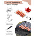 Boerewors and Sausage Grill Holder for Braai - Stainless-Steel
