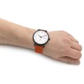 Skagen Kuppel Two-Hand Sub-Second Brown Leather Unisex Watch | SKW6889