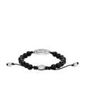 Diesel Black Agate Beaded Men's Bracelet | DX1434040