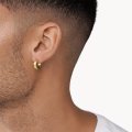 Diesel Gold-Tone Stainless Steel Hoop Men's Earring | DX1417710