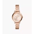Fossil Laney Three-Hand Rose Gold-Tone Stainless Steel Woman's Watch | BQ3862