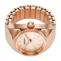 Fossil Two-Hand Rose Gold-Tone Stainless Steel Women's Ring Watch | ES5247