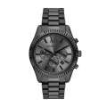 Michael Kors Lexington Chronograph Black Stainless Steel Men's Watch | MK9154