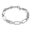 Michael Kors Premium Statement Link Platinum-Plated Empire Link Women's Bracelet | MKJ828500040