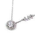 Michael Kors Sterling Silver Cubic Zirconia Pendant Women's Necklace | MKC1208AN040