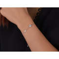 Michael Kors Sterling Silver Halo Slider Women's Bracelet
