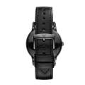 Armani Luigi Black Round Leather Men's Watch | AR1732