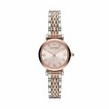 Armani Women's Gianni T-Bar Rose Gold Round Stainless Steel Watch AR11223