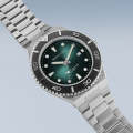 Bering Classic Green Dial Silver Stainless Steel Strap Men Watch | 18940-708