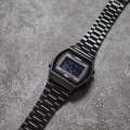 Casio Vintage Unisex Black Stainless Steel Strap Watch - B640WBG-1BDF
