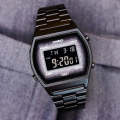 Casio Vintage Unisex Black Stainless Steel Strap Watch - B640WBG-1BDF