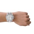 Diesel Mega Chief Chronograph White and Stainless Steel Men's Watch | DZ4660