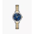 Emporio Armani Three-Hand Two-Tone Stainless Steel Woman's Watch | AR11576