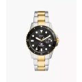 Fossil Blue Dive Three-Hand Date Two-Tone Stainless Steel Men's Watch | FS6031