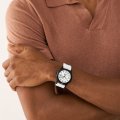 Fossil Blue Three-hand Date White Silicon Men's Watch | FS5999