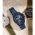 Fossil Bronson Chronograph Navy Stainless Steel Men's Watch | FS5916