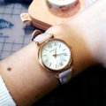 Fossil Carlie Mini Rose Gold Round Leather Women's Watch | ES4699