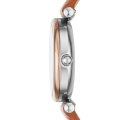 Fossil Carlie Mini Three-Hand Tan Leather Watch | ES4701