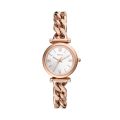 Fossil Carlie Three-Hand Rose Gold-Tone Stainless Steel Woman's Watch | ES5330