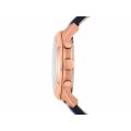 Fossil Grant Rose Gold Round Leather Men's Watch | FS4835