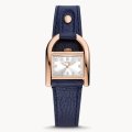 Fossil Harwell Analog White Dial Blue Leather Women's Watch |  ES5266