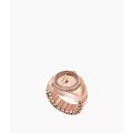 Fossil Ring Two-Hand Rose Gold-Tone Stainless Woman's Watch Steel | ES5320