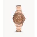 Fossil Stella Sport Multifunction Rose Gold-tone Stainless Steel Women's Watch | ES5109