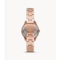 Fossil Stella Three-Hand Date Rose Gold-Tone Stainless Steel Women's Watch | ES5136