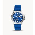 Fossil Three-hand Blue Silicone Men's Watch | FS5998